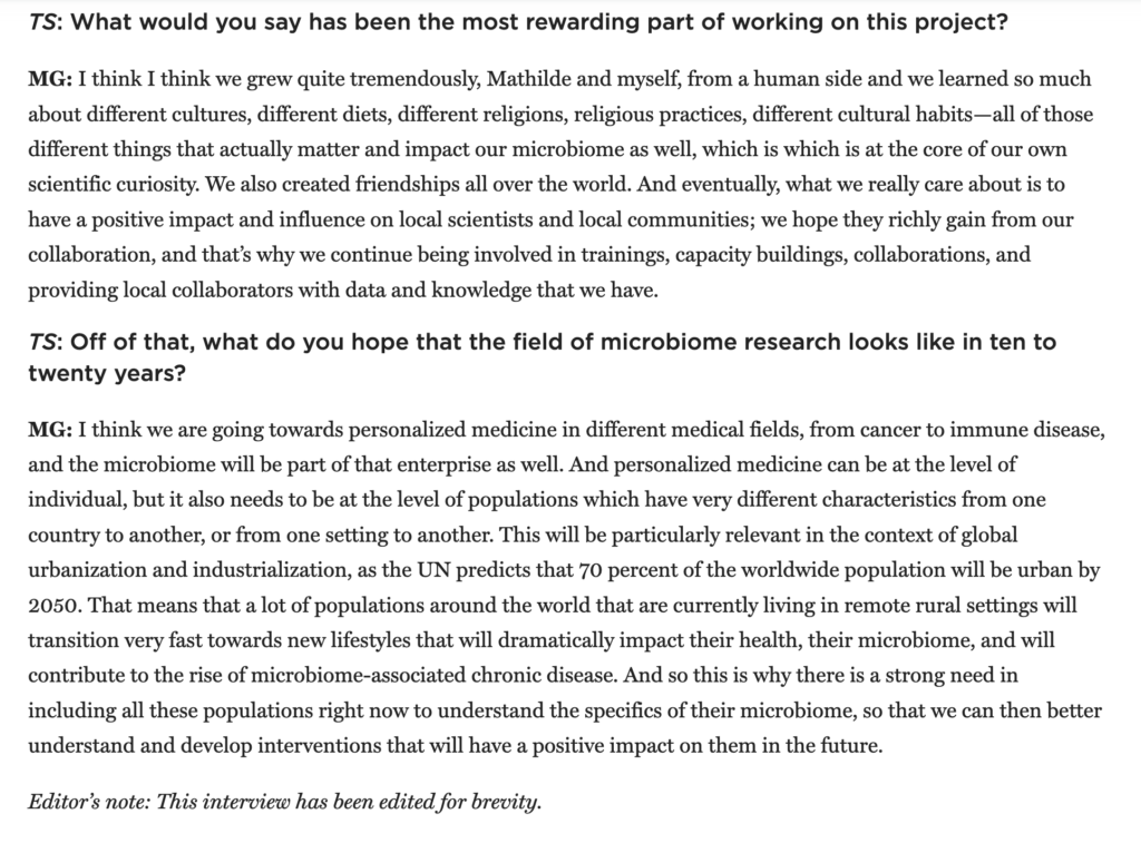 Press coverage by Katherine Irving for The Scientist